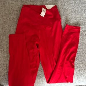 Vibrant Red Offline by Aerie 7/8 legging